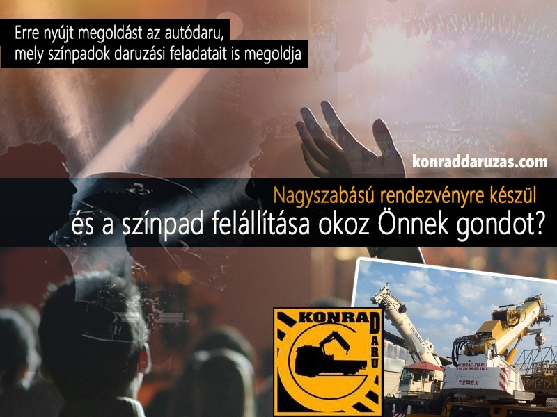 Nagyszabású rendezvényre készül és a színpad felállítása okoz Önnek gondot?